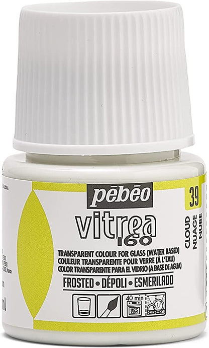 Pebeo Vitrea 160 Glass Paint 45ml - Frosted 39 Cloud