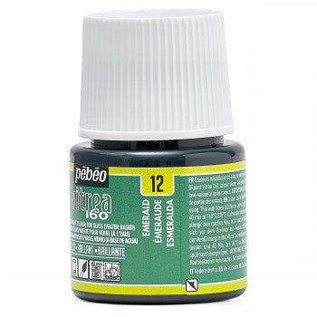 Pebeo Vitrea 160 Glass Paint 45ml - Gloss 12 Emerald