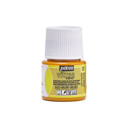 Pebeo Vitrea 160 Glass Paint 45ml - Gloss 01 Sun Yellow