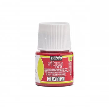 Pebeo Vitrea 160 Glass Paint 45ml - Gloss 04 Pepper Red