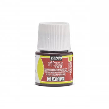 Pebeo Vitrea 160 Glass Paint 45ml - Gloss 05 Indian Red