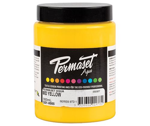 Permaset AQUA Fabric Ink 300ml MID YELLOW