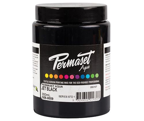 Permaset AQUA Fabric Ink 300ml Jet Black