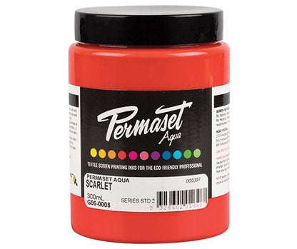 Permaset AQUA Fabric Ink 300ml Scarlet