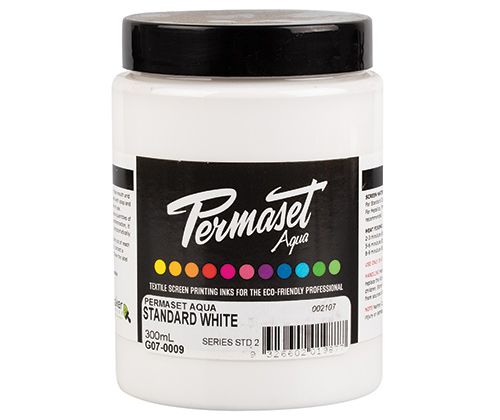 Permaset AQUA Fabric Ink 300ml STANDARD WHITE