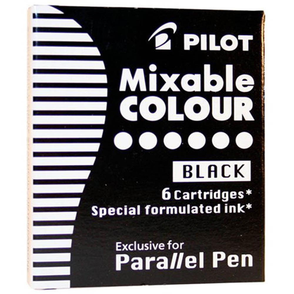 Pilot Parallel Pen Cartridges Pack of 6 BLACK