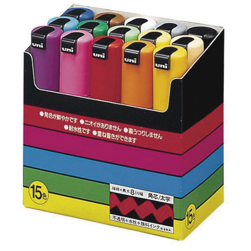 Posca 8K Bold Chisel - 15 Piece Bulk Pack