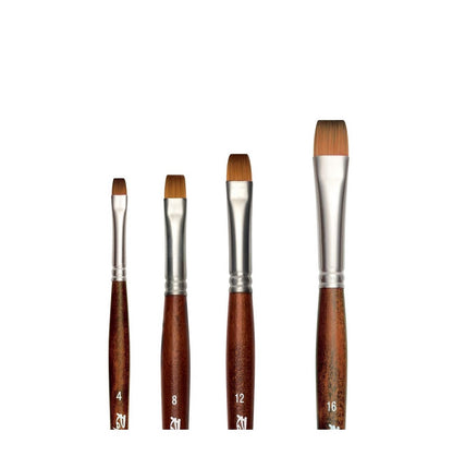 Raphael 8938 Precision Imitation Sable Brush - Short Flat