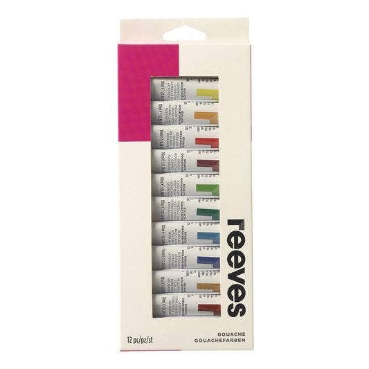 Reeves Gouache Paint Set 12 x 12ml