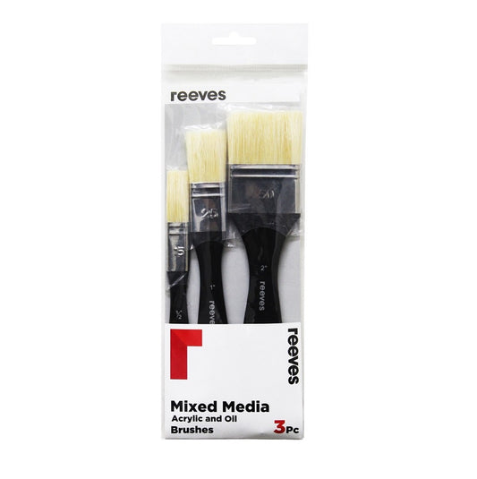 Reeves Mixed Media Brush Hog Spalter Pack of 3