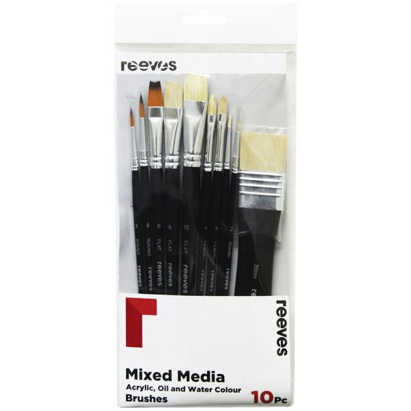 Reeves Mixed Media Brush Set of 10