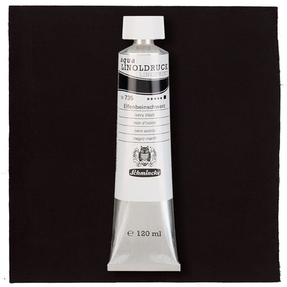 SCHMINCKE aqua-LINOPRINT 120ml IVORY BLACK