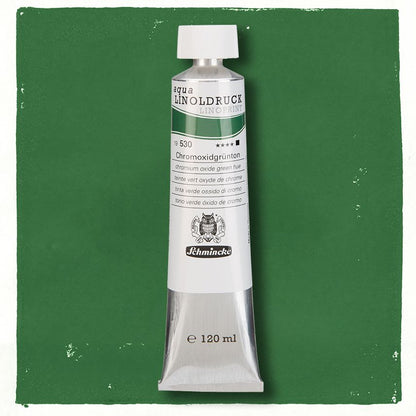 SCHMINCKE aqua-LINOPRINT 120ml Chromium Oxide Green Hue