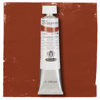 SCHMINCKE aqua-LINOPRINT 120ml BURNT SIENNA