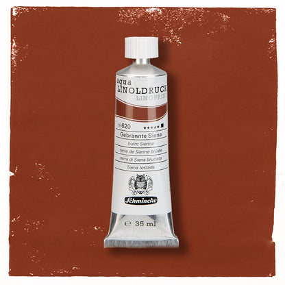 SCHMINCKE aqua-LINOPRINT 35ml BURNT SIENNA