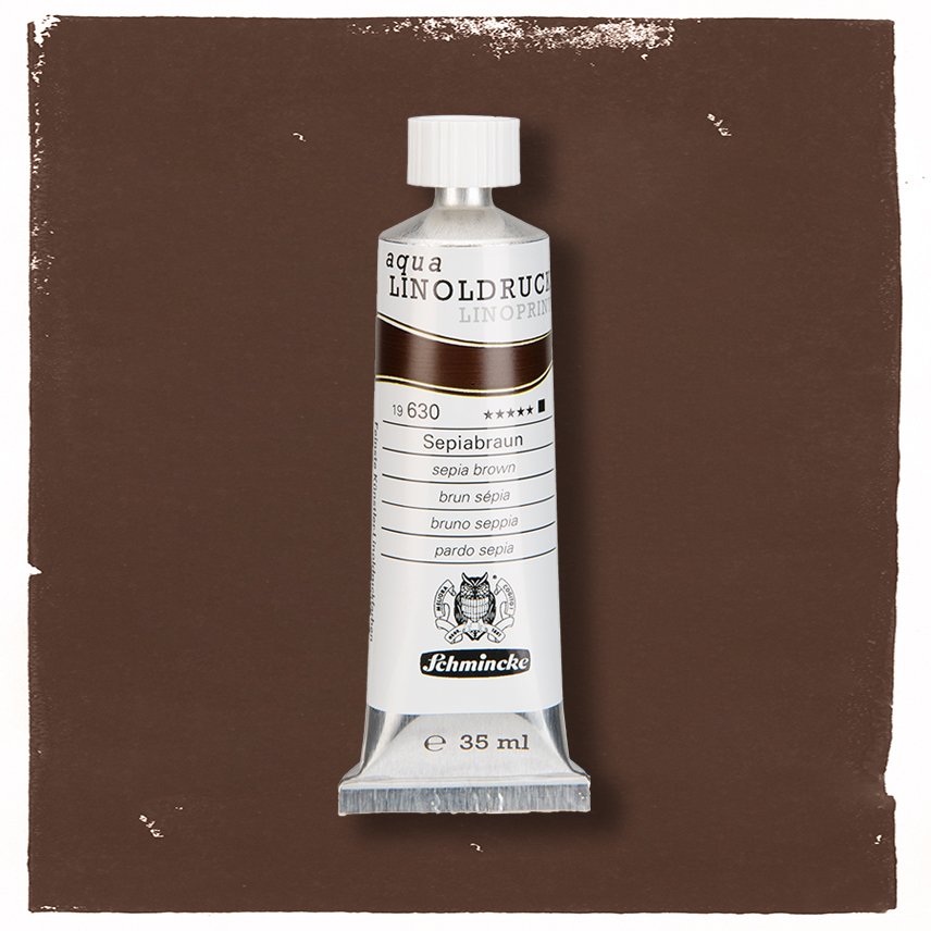 SCHMINCKE aqua-LINOPRINT 35ml Sepia Brown