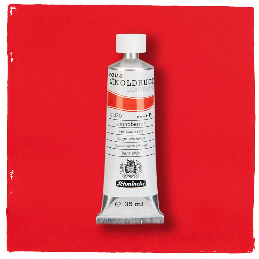 SCHMINCKE aqua-LINOPRINT 35ml Vermilion Red