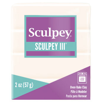 SCULPEY III Polymer Clay 57gm TRANSLUCENT