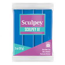 SCULPEY III Polymer Clay 57gm BLUE