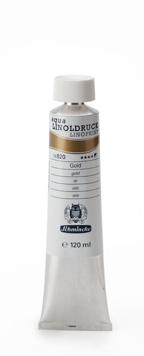 SCHMINCKE aqua-LINOPRINT 120ml Gold