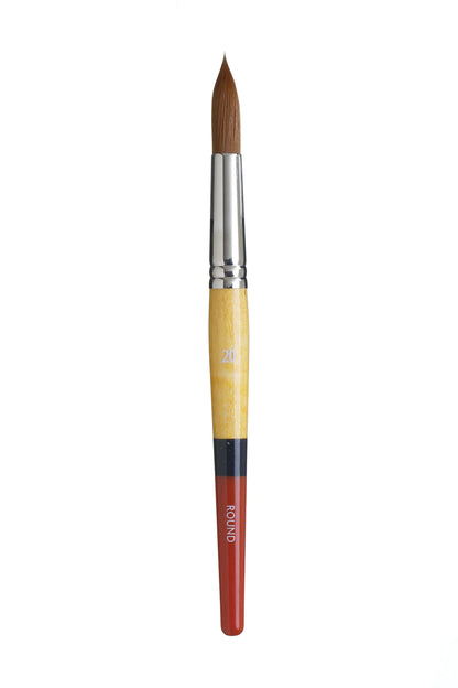 SNAP Brush 9650 Short Handle Gold Taklon Round 20