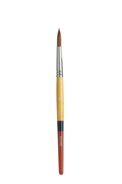 SNAP Brush 9650 Short Handle Gold Taklon Round 10