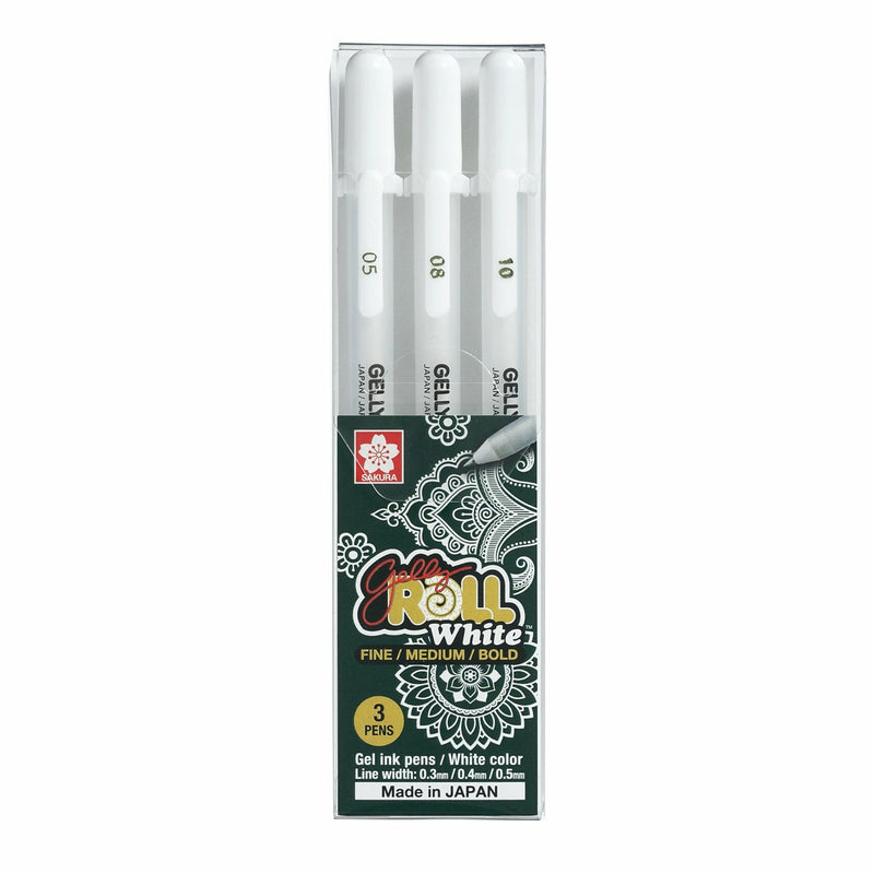 Sakura Gelly Roll 3pc Set White