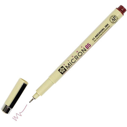 Sakura Pigma Micron Pen Coloured 0.45mm 05 BURGUNDY