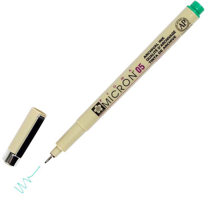 Sakura Pigma Micron Pen Coloured 0.45mm 05 GREEN