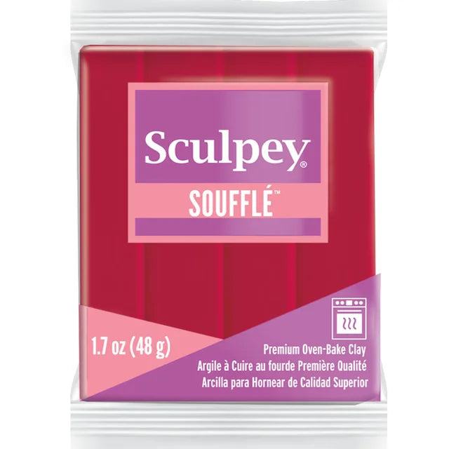 Sculpey SOUFFLE Polymer Clay 48gm Cherry Pie