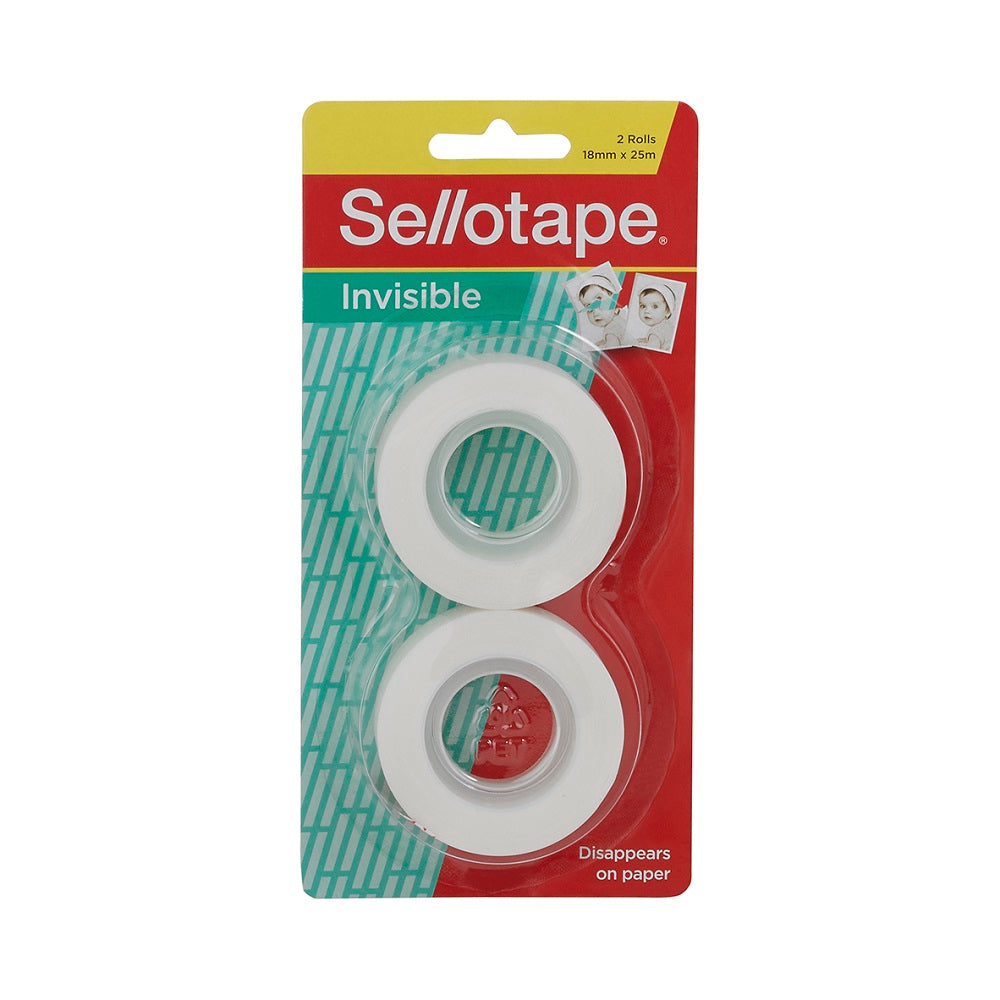 Sellotape Invisible Tape Refill x 2 rolls - Sellotape