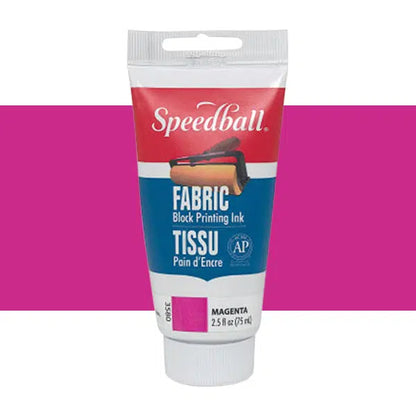 Speedball Fabric Block Printing Ink 75ml Magenta