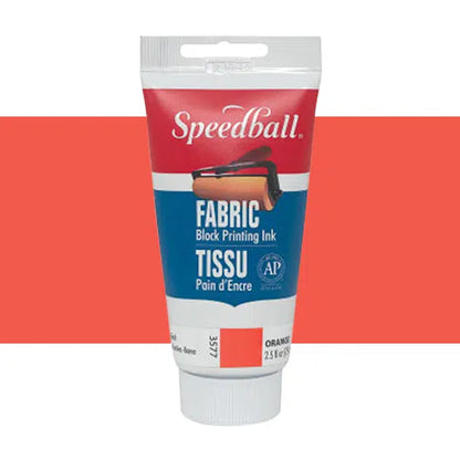 Speedball Fabric Block Printing Ink 75ml ORANGE