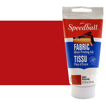 Speedball Fabric Block Printing Ink 75ml Red