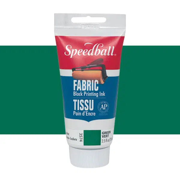 Speedball Fabric Block Printing Ink 75ml GREEN