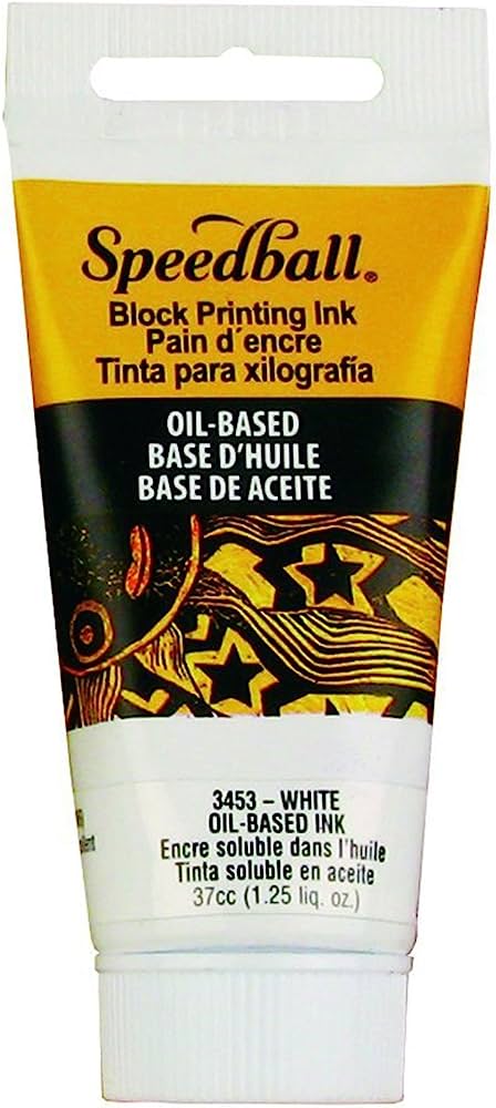 Speedball Oil-based Block Ink 37ml White