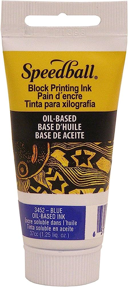 Speedball Oil-based Block Ink 37ml BLUE