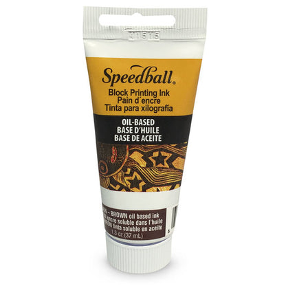 Speedball Oil-based Block Ink 37ml BROWN