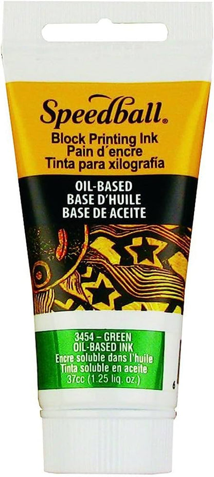 Speedball Oil-based Block Ink 37ml GREEN