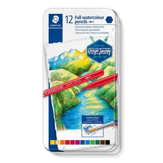 Staedtler Full Watercolour Pencils Tin of 12