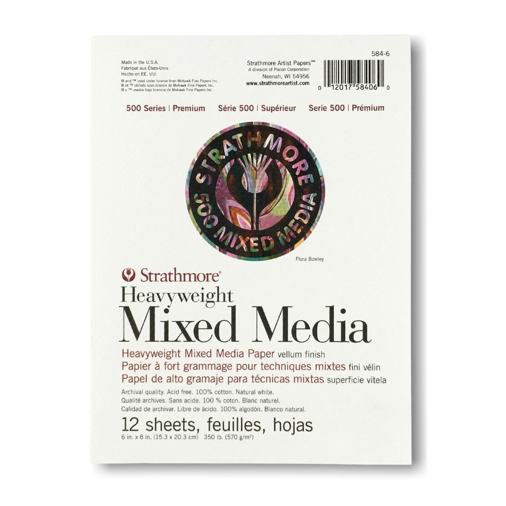 Strathmore 500 Mixed Media Pad 570gsm 6x8 inch