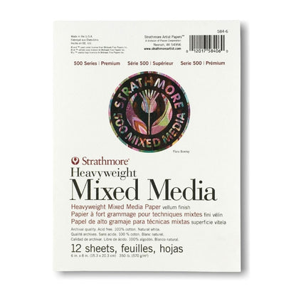 Strathmore 500 Mixed Media Pad 570gsm 6x8 inch