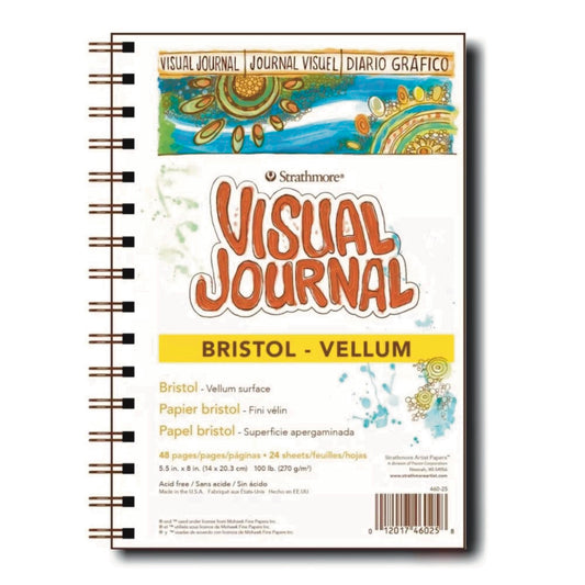 Strathmore Visual Journal Bristol Vellum 270gsm 9x12 inch - Strathmore