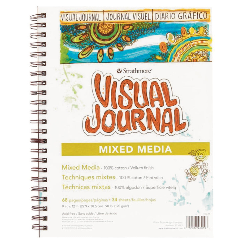 Strathmore Visual Journal Mixed Media 190gsm 9x12 inch - Strathmore