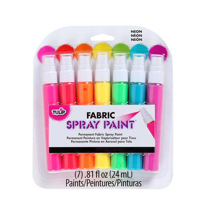 TULIP FABRIC SPRAY Mini Pack of 7 Neon