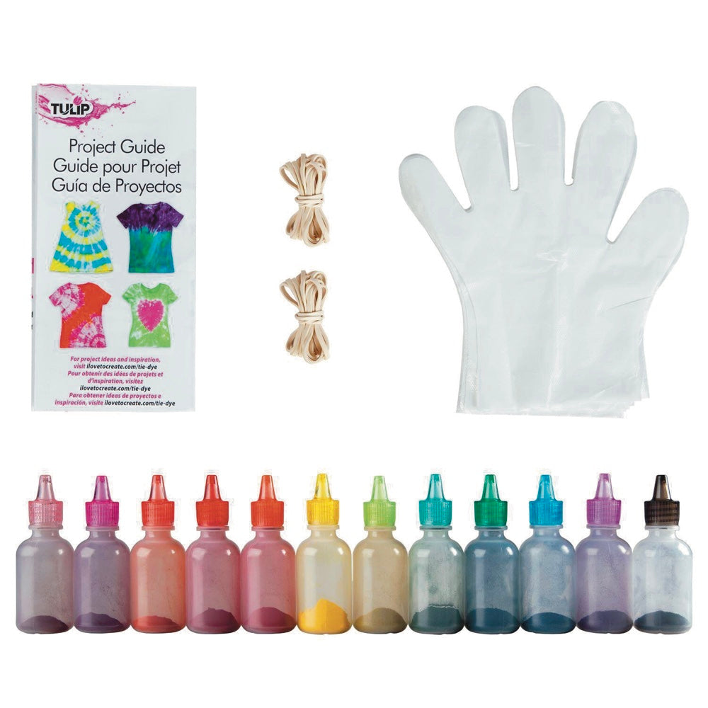 TULIP One Step Mini Tie-Dye Kit 12 Carnival Colours