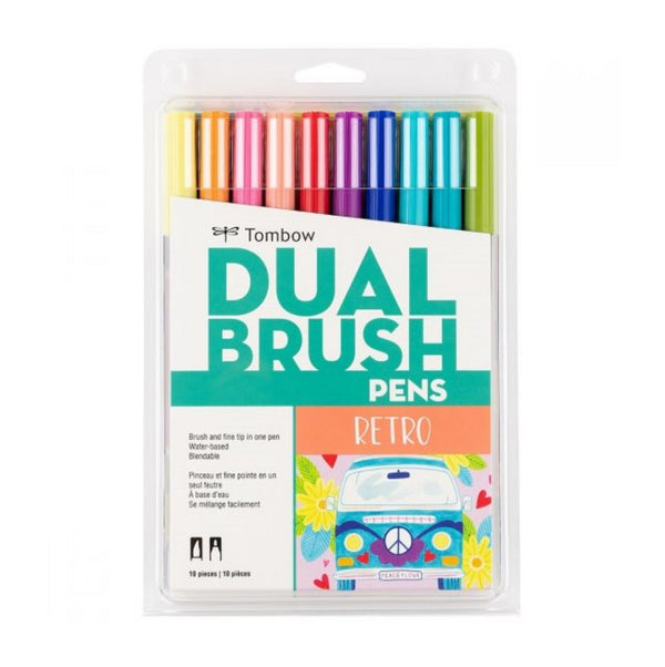 Tombow Dual Brush Pen Set of 10, Tropical