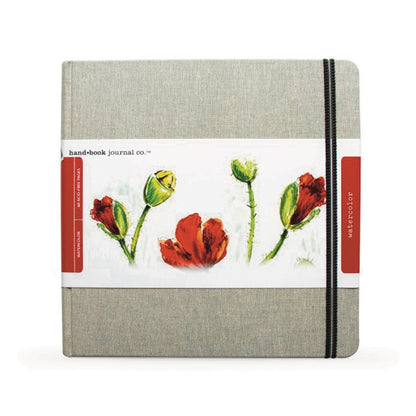 Travelogue Linen Watercolour Journal 200gsm Square 8.25 x 8.25 inch