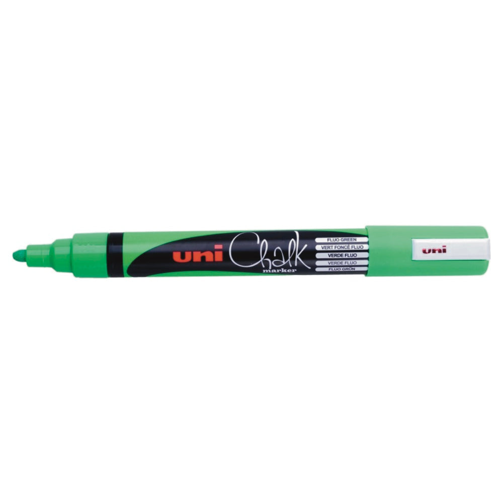 UNI CHALK MARKER Bullet 1.8 to 2.5mm Fluoro Green