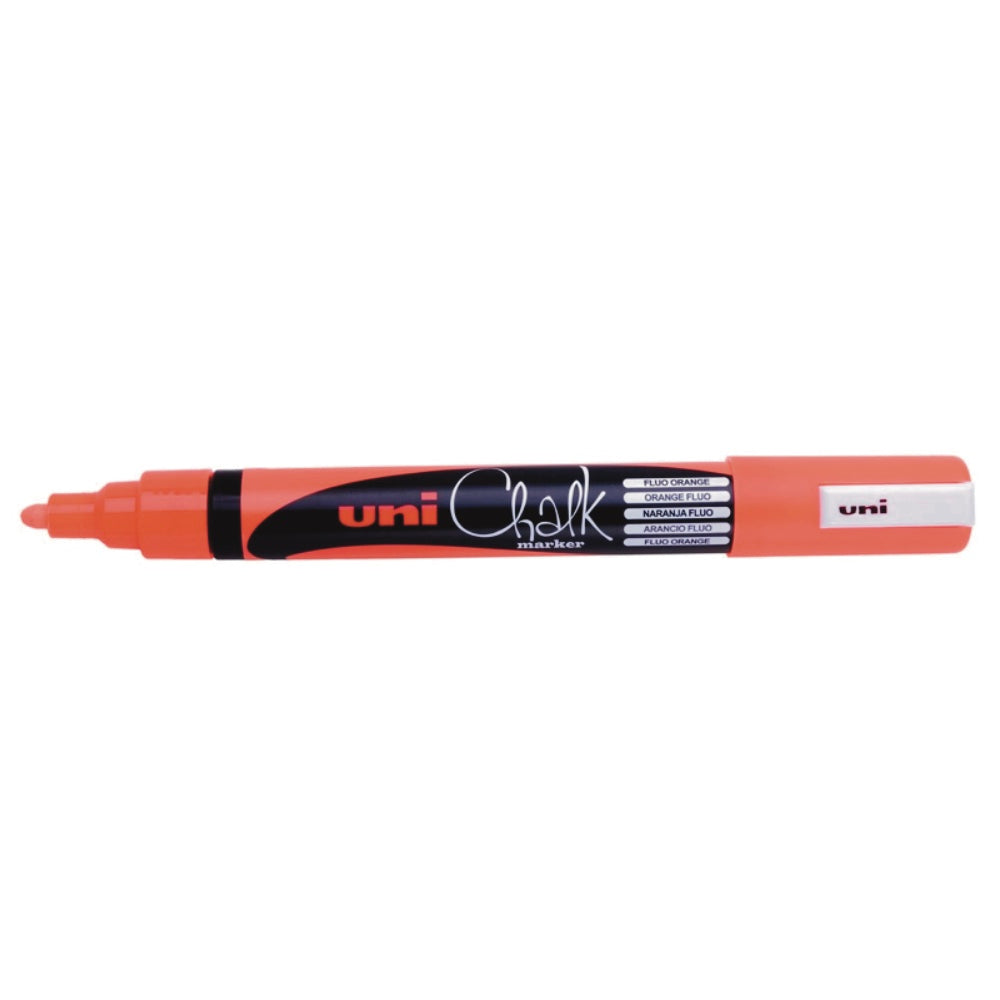 UNI CHALK MARKER Bullet 1.8 to 2.5mm Fluoro Orange